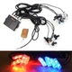 Страбоскоп Світлодіодний 12V DRL / 3W* 6LED / 12 Режимів / З Пультом / Червоно-Синій-Жовтий (V28H) - зображення 2