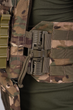 Плитоноска/Plate Carrier Eva Military колір мультикам, Cordura 1000D (без плит, без балістичних пакетів), з модулем MOLLE для кріплення підсумок, з системою швидкого скидання, з напашником - изображение 5