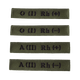 Нашивка "Группа Крови" тактическая для охраны и силовых структур 6622 1+ Олива TR_6622+1 - изображение 1