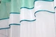 Гардина арка на кухню VR-Textil № 110к білий з м'ятним 270х170 см (52-0220) - зображення 3