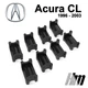 Ремкомплект ограничителя дверей Acura CL 1996 до 2003 фиксаторы вкладыши втулки сухари - изображение 4