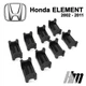 Ремкомплект ограничителя дверей Honda ELEMENT 2002 до 2011 фиксаторы вкладыши втулки сухари - изображение 4