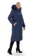 Женская куртка зимняя большого размера UF-fashion LRD-135 песец 54 синий - изображение 4