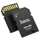 Перехідник HOCO карт пам'яті TF to SD card holder HB22 15х11х1мм black - зображення 1
