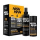 Набор для маскирования залысин темно-коричневый Nishman Hair Building Keratin Fiber Dark Brown 20 g + Locking Mist 100 ml - изображение 2