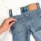 Джинсы ZARA 164 cм сине-голубой артикул Л565 - изображение 4