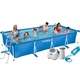 Каркасний басейн Intex 28273 - 7, 450 х 220 х 84 см (4 г/год, 3 785 л/год, сходи, тент, підстилка, набір для догляду) - зображення 1