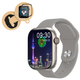 Умные смарт часы AirPro HK9 Pro Plus 45mm (AMOLED) Premium Smart Watch Series 8 Grey + Aluminium Украинское меню cпортивные с микрофоном тонометром + ремешок и защитная пленка в подарок - изображение 1