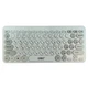 Беспроводная клавиатура mini и мышь keyboard 5263 + приёмник Белая - изображение 2