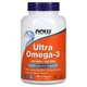 Супер омега 3, Omega-3, Now Foods, 500 EPA/250 DHA, 180 капсул, (NOW-01662) - изображение 1