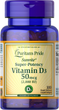 Витамин Д3, Vitamin D3, Puritan's Pride, 2000 МЕ, 100 капсул (PTP-17621) - изображение 1