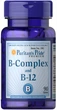 Витамины группы В, Vitamin B-Complex and Vitamin B-12, Puritan's Pride, 90 таблеток (PTP-10190) - изображение 1