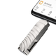 Флеш накопитель Borofone BUD3 128Гб (флешка для телефона, USB 3.0, Type-C, металический корпус, чтение 80-120 МБ/с, запись 15-30 МБ/с, скоростная) - Серый - изображение 5