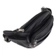 Чоловіча шкіряна сумка на пояс Borsa Leather 1t166m-black - зображення 5