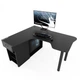 Стол игровой геймерский угловой Comfy-Home Kano-2 Zeus ламинированная ДСП Черный - изображение 1