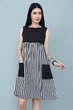 Женское платье Fashion с завышенной талией 42/44 черный - изображение 2