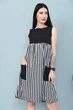 Женское платье Fashion с завышенной талией 42/44 черный - изображение 3