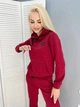 Теплий жіночий спортивний костюм Fashion 46/48 марсала - зображення 2