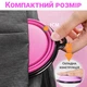 Складная походная миска в дорогу для животных iPets, с карабином, Розовая - изображение 7