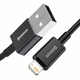 Кабель Baseus Superior Series Fast Charging Data Cable USB to Lightning 2.4A 1m Black (CALYS-A01) - зображення 3