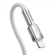 Кабель Baseus Cafule Metal Type-C to Lightning PD 20W (1m) White (CATLJK-A02) - изображение 3