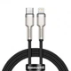 Кабель Baseus Cafule Metal Type-C to Lightning PD 20W (1m) Black (CATLJK-A01) - изображение 1