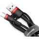 Кабель Baseus Cafule Cable USB to Type-C 3A 1m Red/Black (CATKLF-B91) - изображение 2