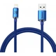 Кабель Baseus Crystal Shine Series USB to Lightning 2.4A (1.2m) Blue (CAJY000003) - зображення 1