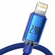 Кабель Baseus Crystal Shine Series USB to Lightning 2.4A (1.2m) Blue (CAJY000003) - зображення 2