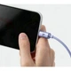 Кабель Baseus Crystal Shine Series USB to Lightning 2.4A 1.2m Purple (CAJY000005) - изображение 6