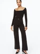 Боди-блуза женская H&M 1123802 L Черная (2000001400678) - изображение 2