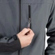 Куртка SOFTSHELL, темно серо-черная, трехслойная, ткань стрейч 300GSM 100D с водо-, ветрозащитой, XXXL INTERTOOL SP-3136 - изображение 7