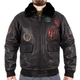 Куртка льотна шкіряна Sturm Mil-Tec Flight Jacket Top Gun Leather with Fur Collar Black 2XL (10470002) - зображення 1