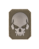 Шеврон на липучці з зображенням черепа Sturm Mil-Tec PVC SKULL 3D PATCH W. HOOKandLOOP CLOSURE SM Olive 6 x 4,5 cm (16832001) - зображення 1