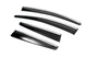 Ветровики с хром с полоской HB/SD (4 шт, Sunplex Chrome) для Opel Astra J 2009-2015 гг - изображение 6