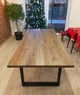 Дизайнерский Кухонный обеденный стол из натурального дерева Loft Design 280x100x75h Черный / Дерево ATL104 - изображение 5