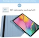 Чехол 360 на планшет Samsung Galaxy Tab S6 Lite 10.4" (P610/P613/P615/P619) light blue - изображение 2