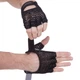 Перчатки для фитнеса перчатки спортивные Zelart Fitness 161953 размер M Black-Light Grey - изображение 3