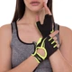 Рукавички для фітнесу спортивні рукавички Zelart Lady Collection Fit 161731 розмір XS Black-Yellow - зображення 6