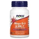 Витамины D-3 & MK-7, Now Foods, 5000 МЕ/180 мкг, 60 капсул (NOW-00384) - изображение 1