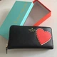 Гаманець жіночий шкіряний Серце Kate spade New York чорний - изображение 1