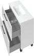 Тумба напольная MIRATER Элара белая 100 с 2-мя ящиками и умывальником Родео 100 см - изображение 2