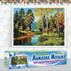 Алмазная мозаика "Осень в лесу" Алмазная мозаика 50x30см DM-258 - изображение 2
