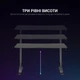 Комп'ютерний стіл з регулюванням висоти GamePro GD214 Black - зображення 12