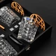 Подарунковй набір для віскі 4 склянки Bohemia Diamond в темном дереве WS404 - зображення 3