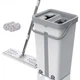 Комплект для прибирання швабра та відро з автоматичним віджимом Scratch Cleaning Mop 2в1, сіре - зображення 1