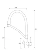 Кухонний змішувач Fabiano FKM 31.10 Inox White 8231.403.0059 - зображення 2
