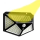 Вуличний настінний ліхтар Solar 100LED/CL-100 чорний з датчиком руху - зображення 1