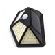 Вуличний настінний ліхтар Solar 100LED/CL-100 чорний з датчиком руху - зображення 3