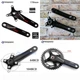 Велосипедные шатуны Prowheel Zephyr BCD 104/64 170мм под квадрат алюминиевые Черный - изображение 2